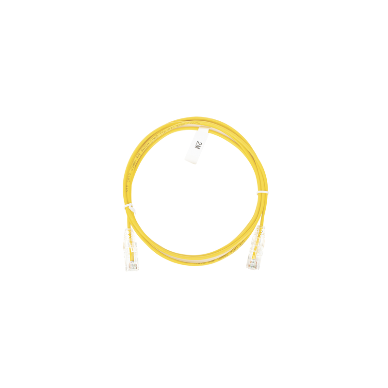 Cable Parcheo Slim Cat6 2m Amarillo 28AWG LinkedPro
