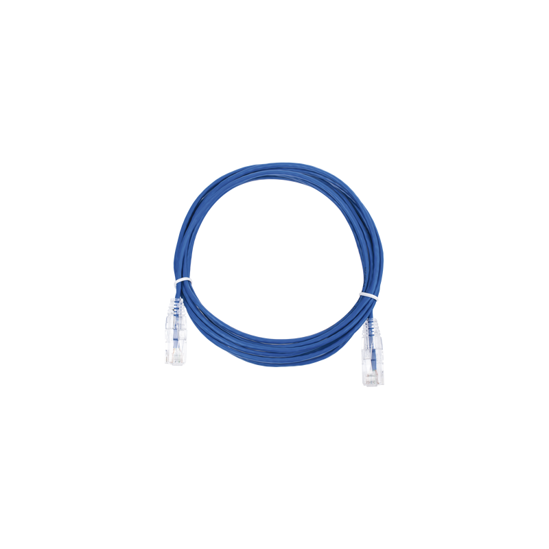 Cable de Parcheo Slim UTP Cat6 3m Azul 28AWG LINKEDPRO