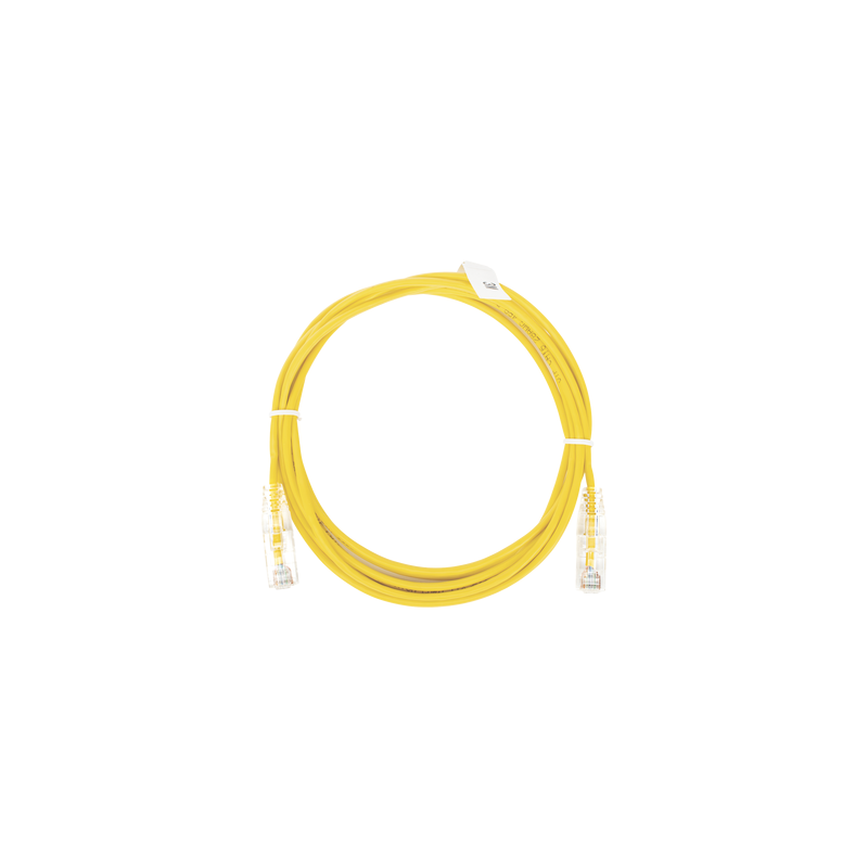 Cable de Parcheo Slim UTP Cat6 3m Amarillo 28AWG LINKEDPRO