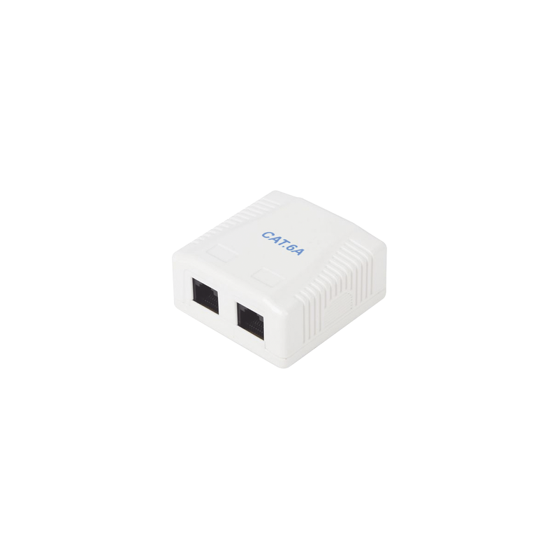 Caja Pared 2 Puertos con Jacks Cat6A - LINKEDPRO | Precio México - Envío Inmediato | LM Soluciones