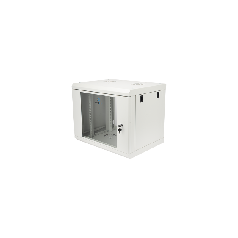 Gabinete de Pared 9U Cristal Templado LINKEDPRO | Precio México - Envío Inmediato | LM Soluciones