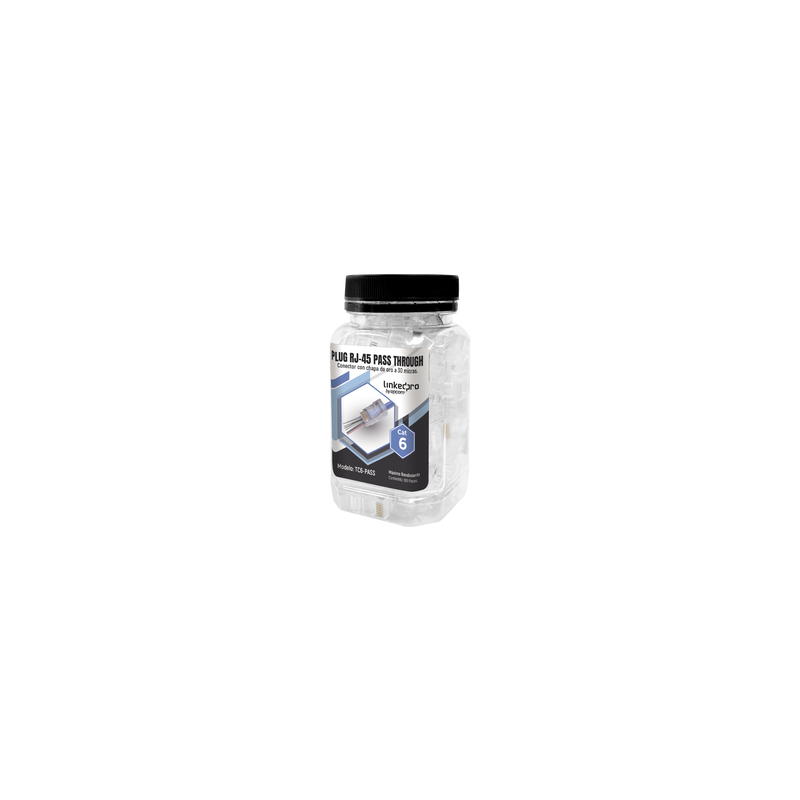 Plugs RJ45 Cat6 Pass Through 100 pzas LINKEDPRO | Precio México - Envío Inmediato | LM Soluciones