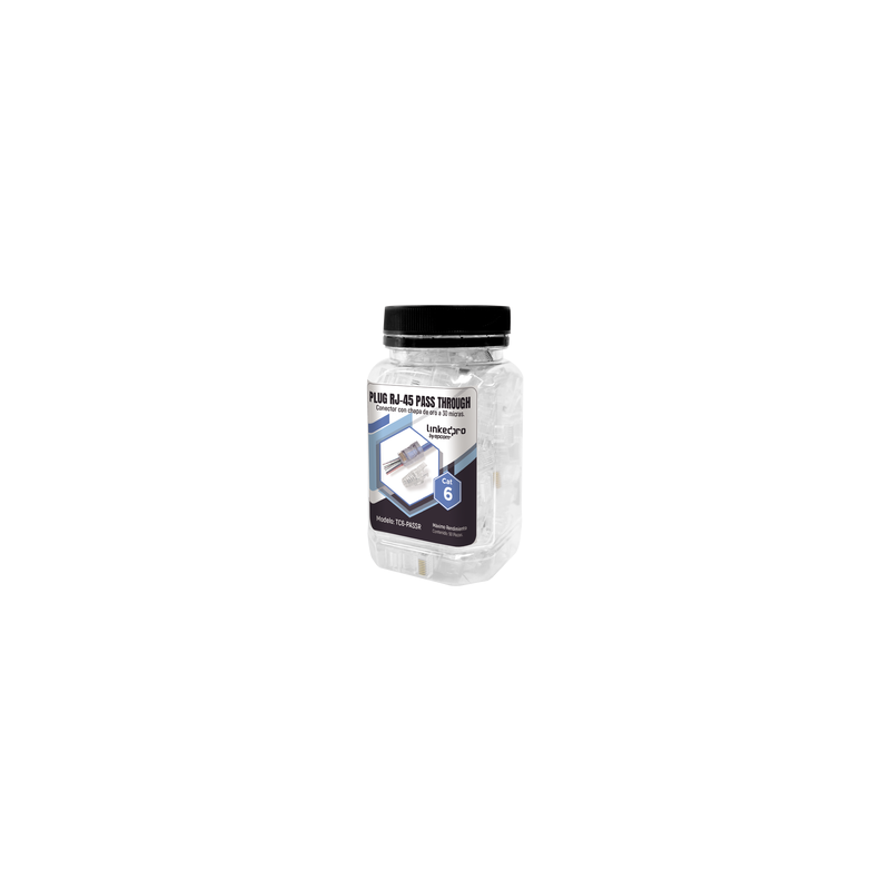 Plugs RJ45 Cat6 Pass Through LinkedPro 50 Piezas | Precio México - Envío Inmediato | LM Soluciones