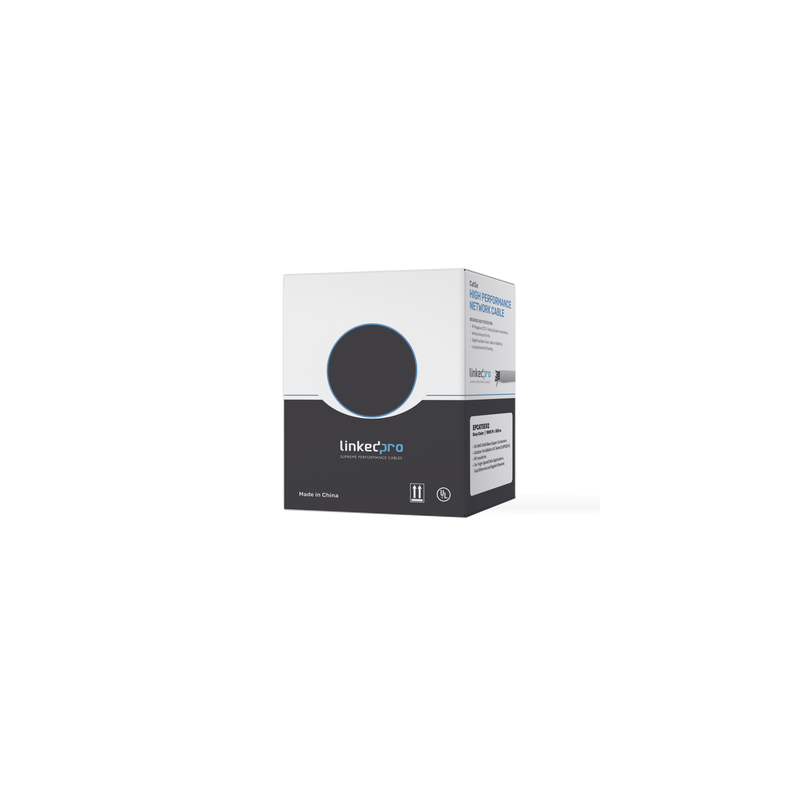 Bobina Cable Cat5e CCA 305m Gris LINKEDPRO | LM Soluciones