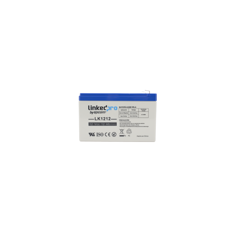 Batería AGM 12V 12Ah para Seguridad Electrónica | Precio México - Envío Inmediato | LM Soluciones