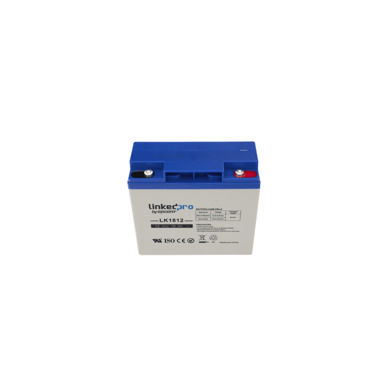 Batería AGM 12V 18Ah para Seguridad | LINKEDPRO | Precio México - Envío Inmediato | LM Soluciones