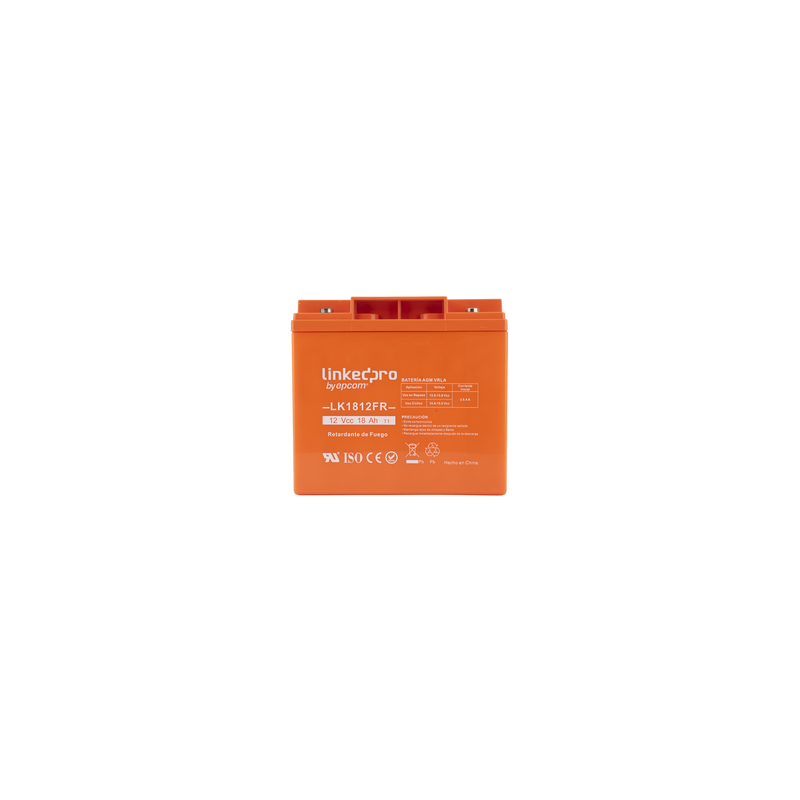 Batería LinkedPro 12V 18AH AGM Retardante Flama | Precio México - Envío Inmediato | LM Soluciones