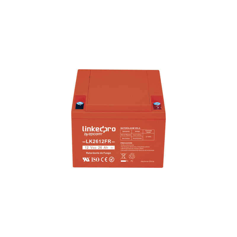 Batería Respaldo 12V 26Ah AGM LINKEDPRO – Seguridad Electrón | Precio México - Envío Inmediato | LM Soluciones