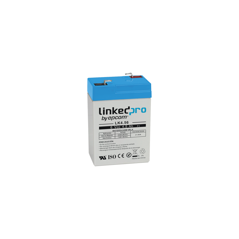 Batería AGM 6V 4.5Ah LinkedPro para Seguridad Electrónica | Precio México - Envío Inmediato | LM Soluciones