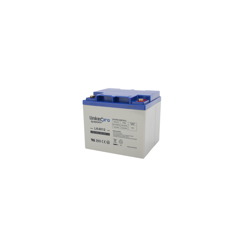 Batería AGM 12V 40Ah LinkedPro Certificada UL | Precio México - Envío Inmediato | LM Soluciones