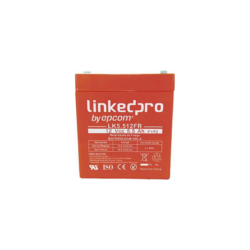 Batería AGM 12V 5.5Ah Retardante a la Flama LinkedPro | Precio México - Envío Inmediato | LM Soluciones