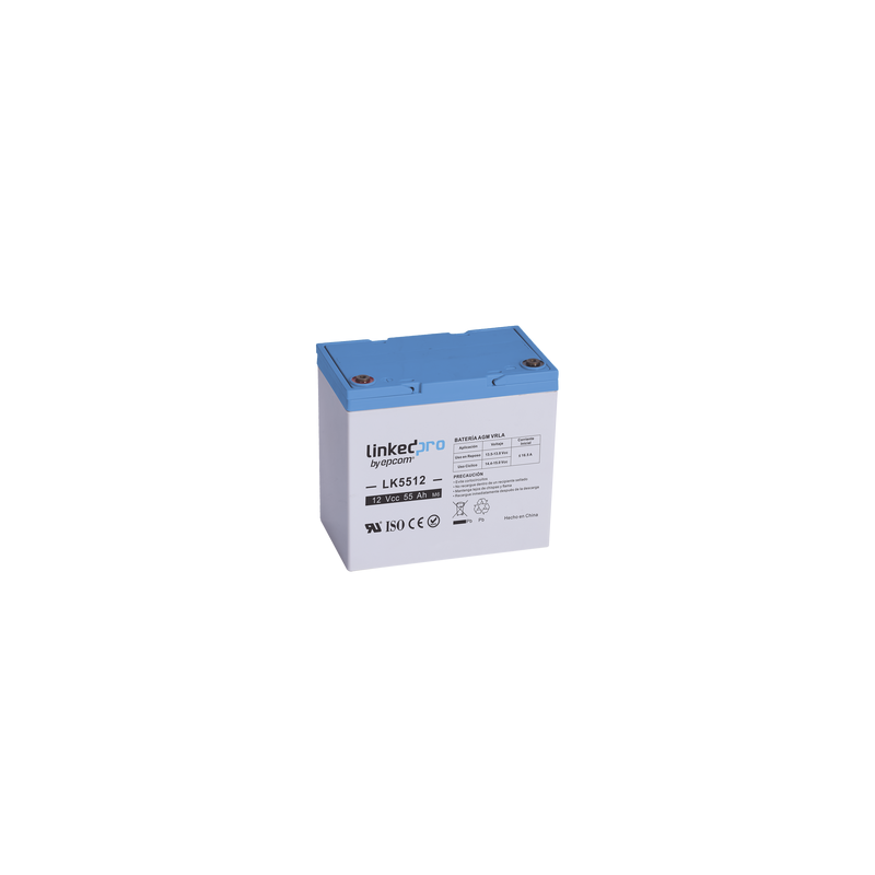 Batería AGM 12V 55Ah LinkedPro para Seguridad | LM Solucione | Precio México - Envío Inmediato | LM Soluciones