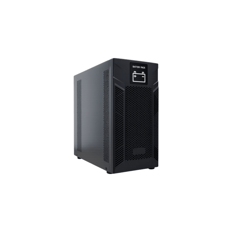 Módulo de Baterías Externo para UPS On-line / 24 VDC / 4 Baterías VRLA 12V 9Ah / Expansión Daisy Chain / Torre Compacta / Plug and Play