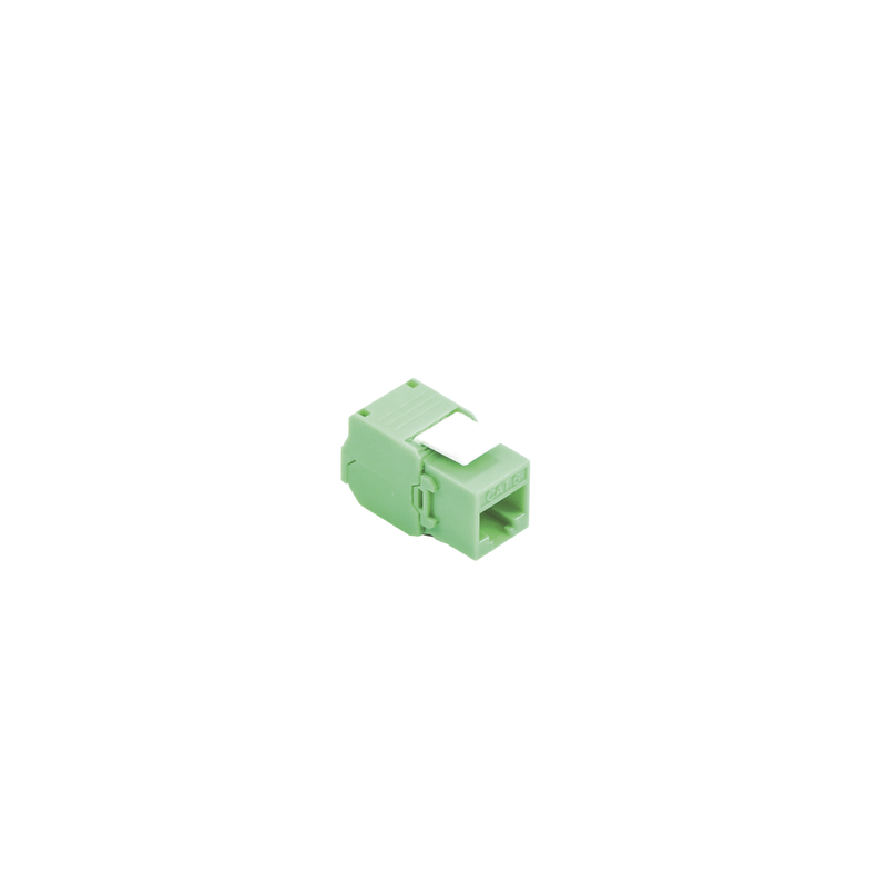 Módulo Jack Keystone Cat5e Toolless 180° Verde Linkedpro | Precio México - Envío Inmediato | LM Soluciones