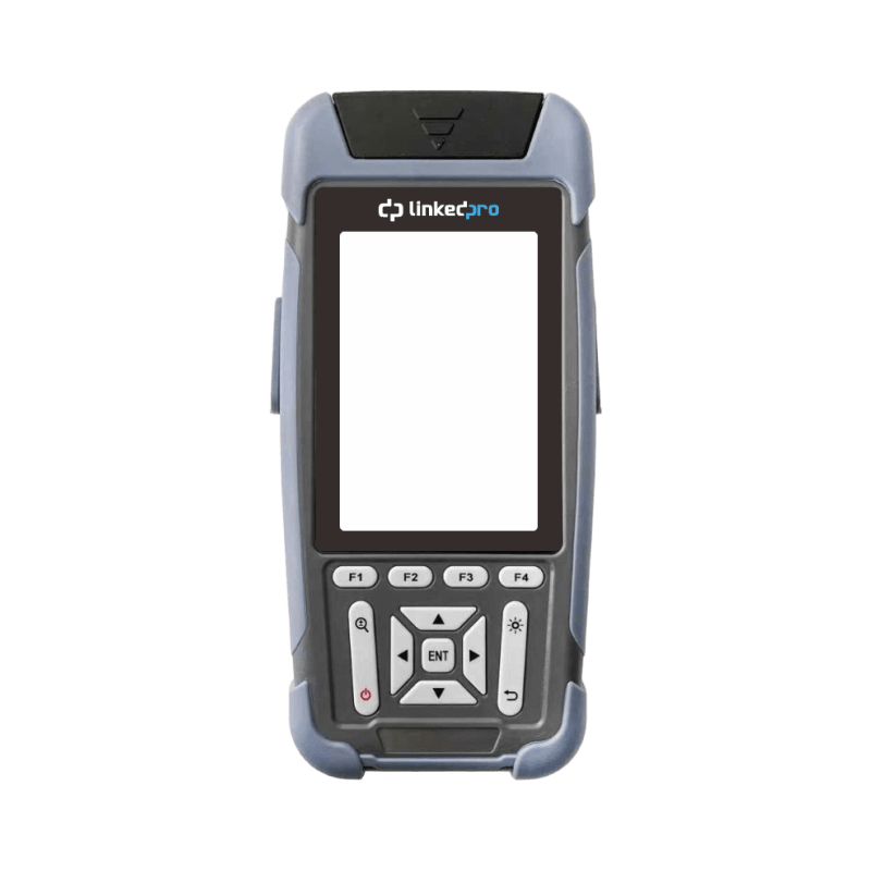 Mini OTDR para Fibra Óptica Monomodo / Longitud de Onda 1310nm y 1550nm / Función VFL 10mW / Función OPM / Mapeo de Cables de Red RJ45 / Recargable / Distancia de prueba hasta 128 km
