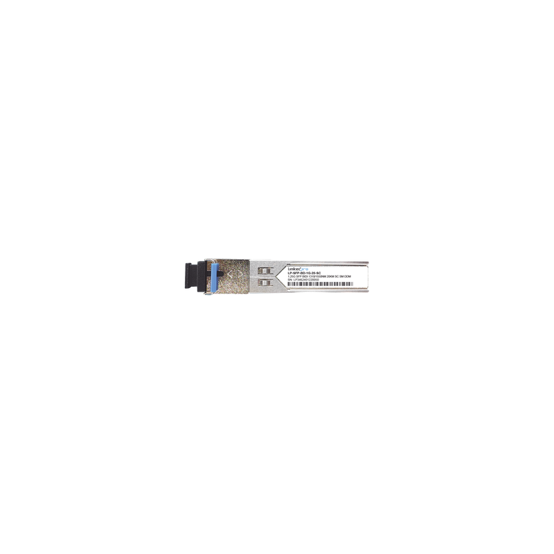 Transceptores Ópticos Bidireccionales SFP (Mini-Gbic) / Monomodo 1310 & 1550 nm / 1.25 Gbps / 1000BASE-BX / Conector SC/UPC Simplex / DDM / Hasta 3 km / 2 Piezas 