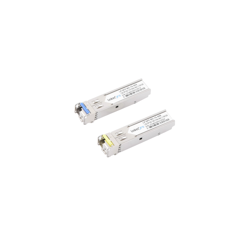 Transceptores Ópticos SFP Bidireccionales 1.25G 40km | Precio México - Envío Inmediato | LM Soluciones