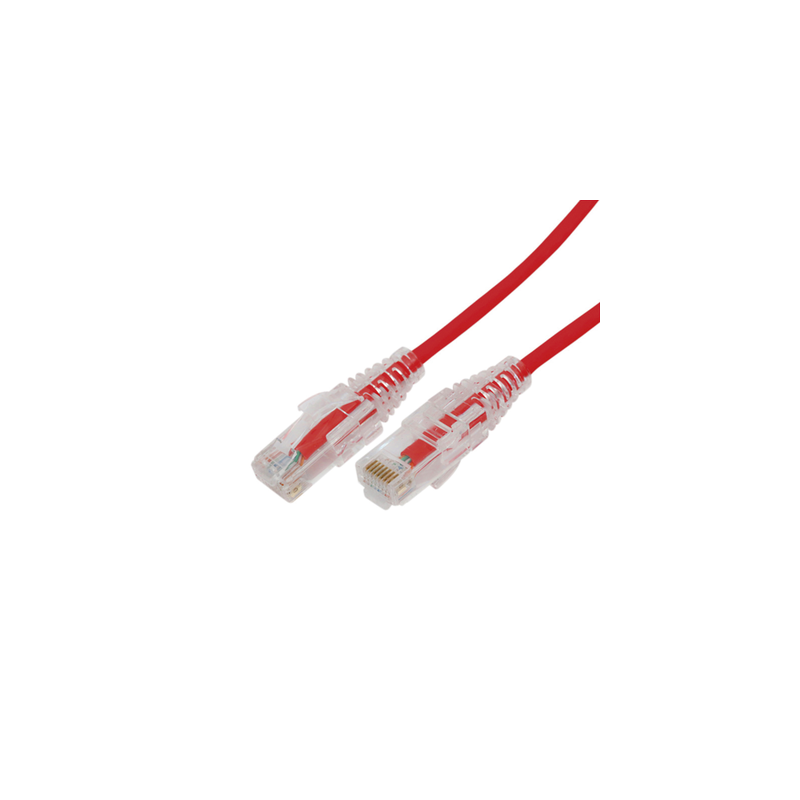 Cable Parcheo Slim Cat6A 1m Rojo LinkedPro | LM Soluciones