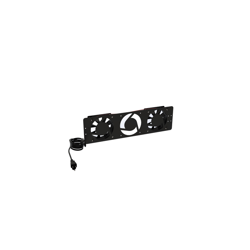 Kit 2 Ventiladores 110Vca 12x12cm Gabinete Piso LINKEDPRO