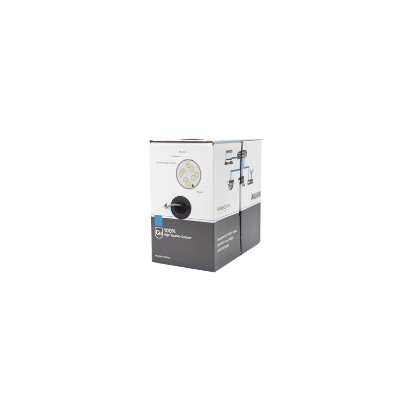 Bobina Cable Cat5e 305m Gris Interior - LinkedPro | Precio México - Envío Inmediato | LM Soluciones