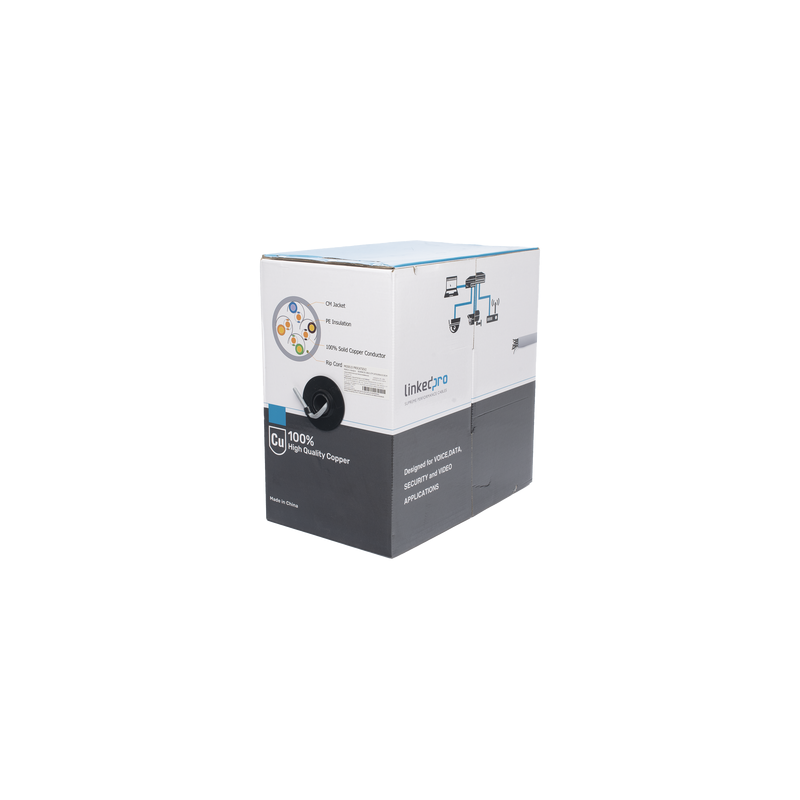 Bobina Cable Cat5e Linkedpro 305m Gris | LM Soluciones