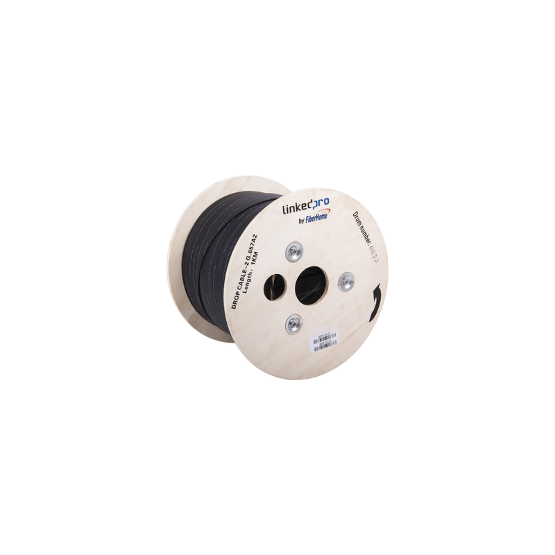 Carrete de Fibra Óptica Drop 1km G.657A2 Monomodo 2 Hilos LI | Precio México - Envío Inmediato | LM Soluciones