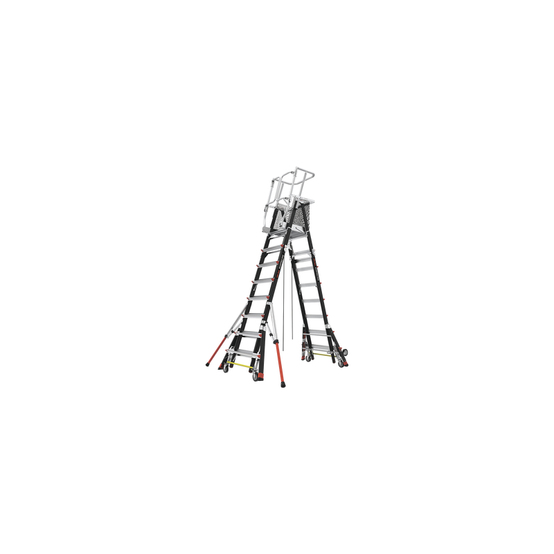 Escalera Fibra Vidrio Little Giant 8'-14' con Jaula y Nivela | Precio México - Envío Inmediato | LM Soluciones