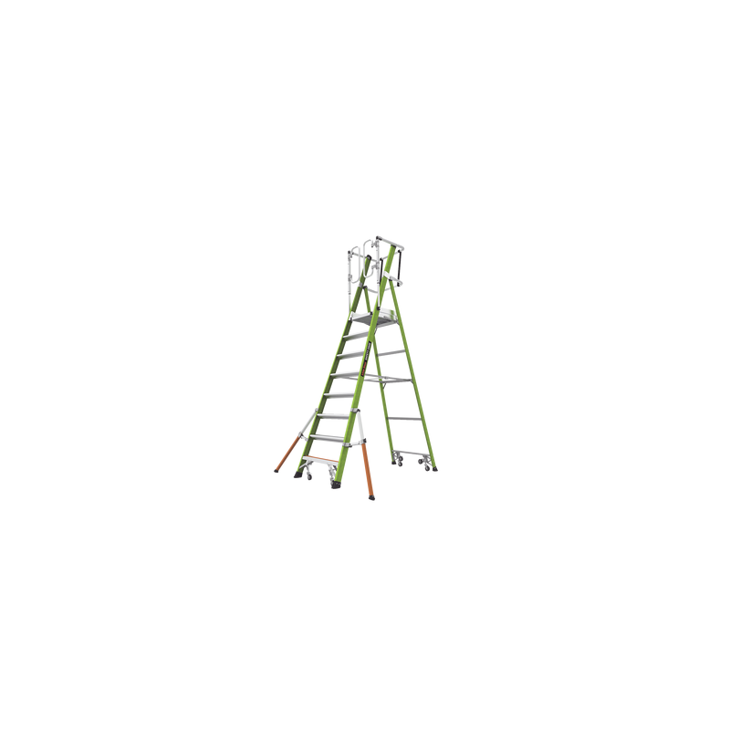 Escalera Fija Fibra Vidrio 8' con Jaula BIRD TECHNOLOGIES