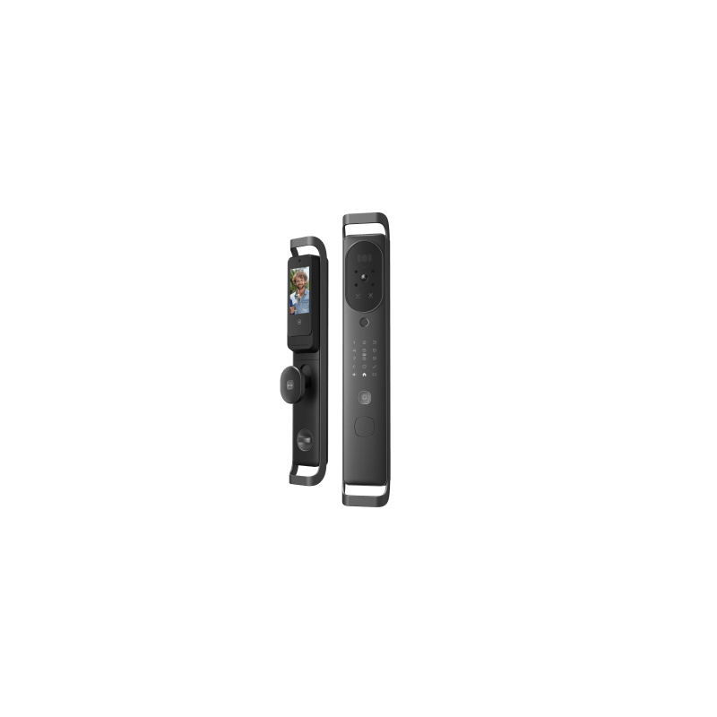 Cerradura Inteligente Multibiométrica / Reconocimiento Facial + Venas Palma + Huella Digital / Teclado Numérico + Tarjetas IC + NFC / Pantalla HD 4.5 Pulgadas / Batería Doble 4000mAh + 2500mAh / Conexión WiFi 2.4GHz / App Smart