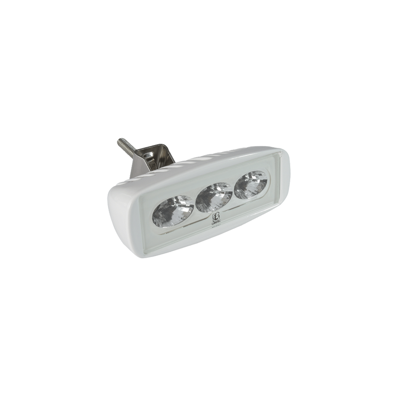 Luz led marina en terminación color blanco CapreraLT, emite luz color blanco de 1000 lúmenes, fabricado bajo norma de protección IP67.