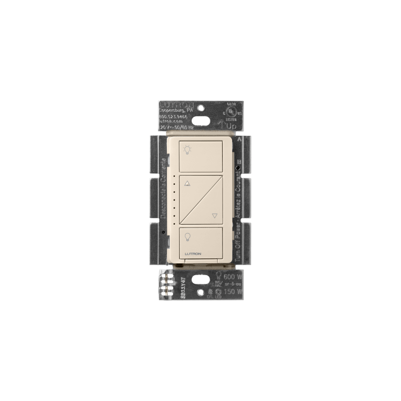 (Caseta Wireless) Atenuador, aumenta/disminuye intensidad de Iluminación, requiere cable neutro. 250W LED /1000 INC/HAL