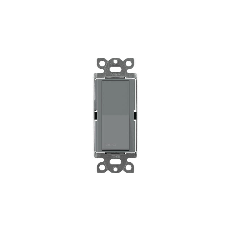 Interruptor Claro Lutron 3 Hilos 15A Gris