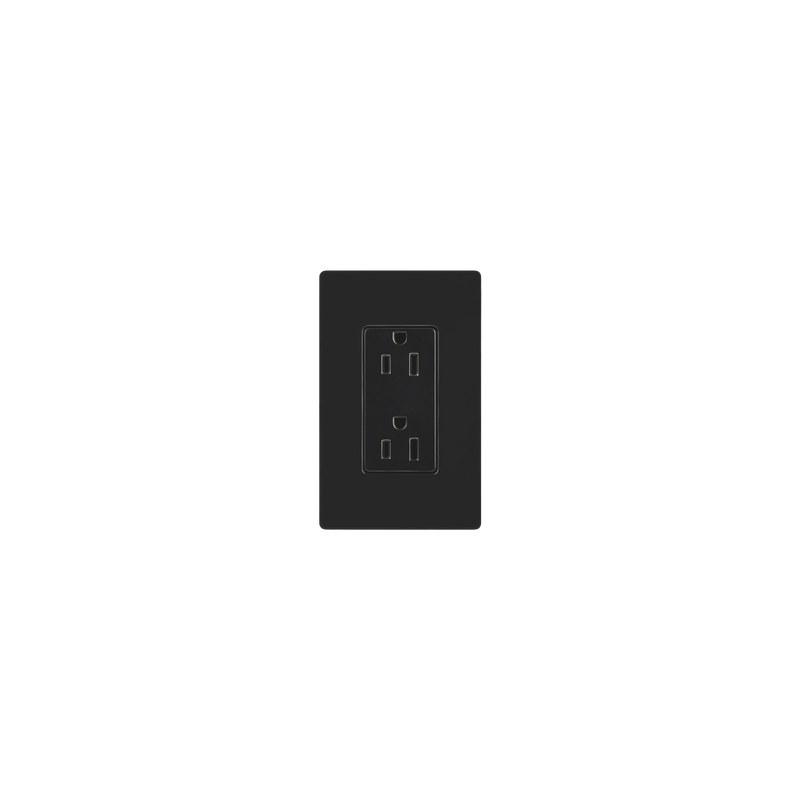 Tomacorriente 120V 15A Lutron Maestro Color Negro | Precio México - Envío Inmediato | LM Soluciones