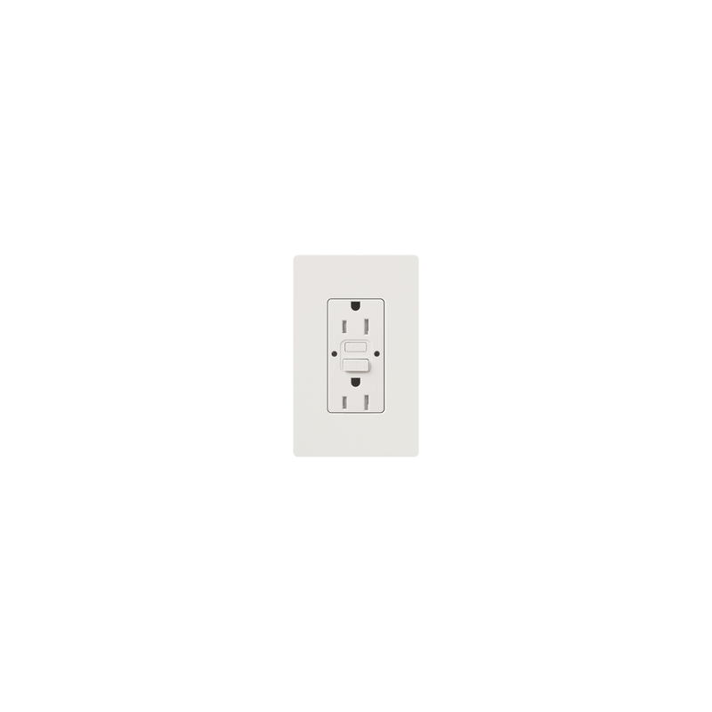 Tomacorriente 125V 15A Resistente Manipulaciones Lutron Blan