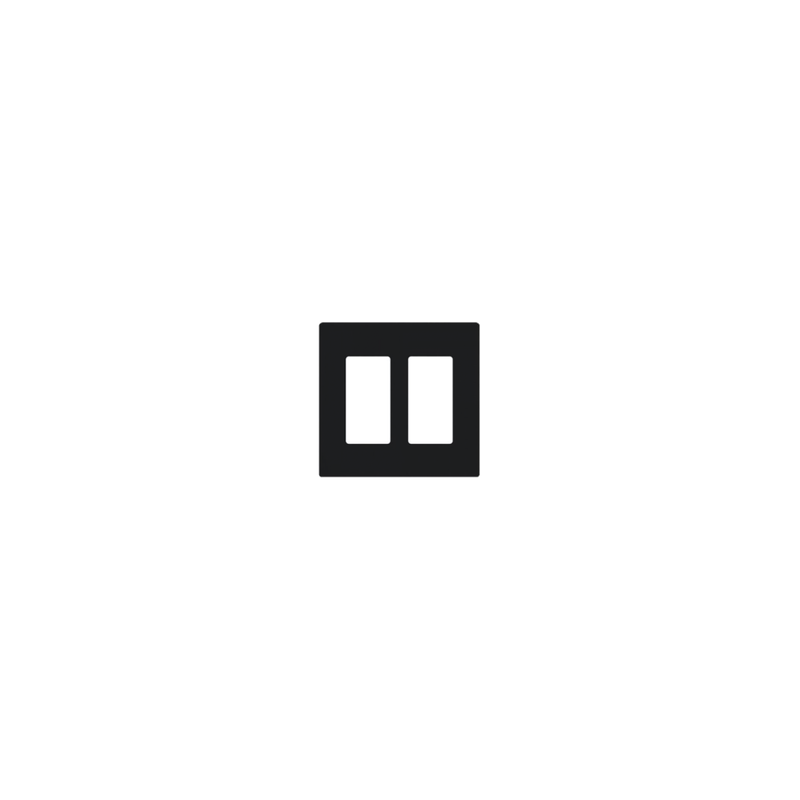 Placa Pared 2 Espacios Lutron Maestro | LM Soluciones