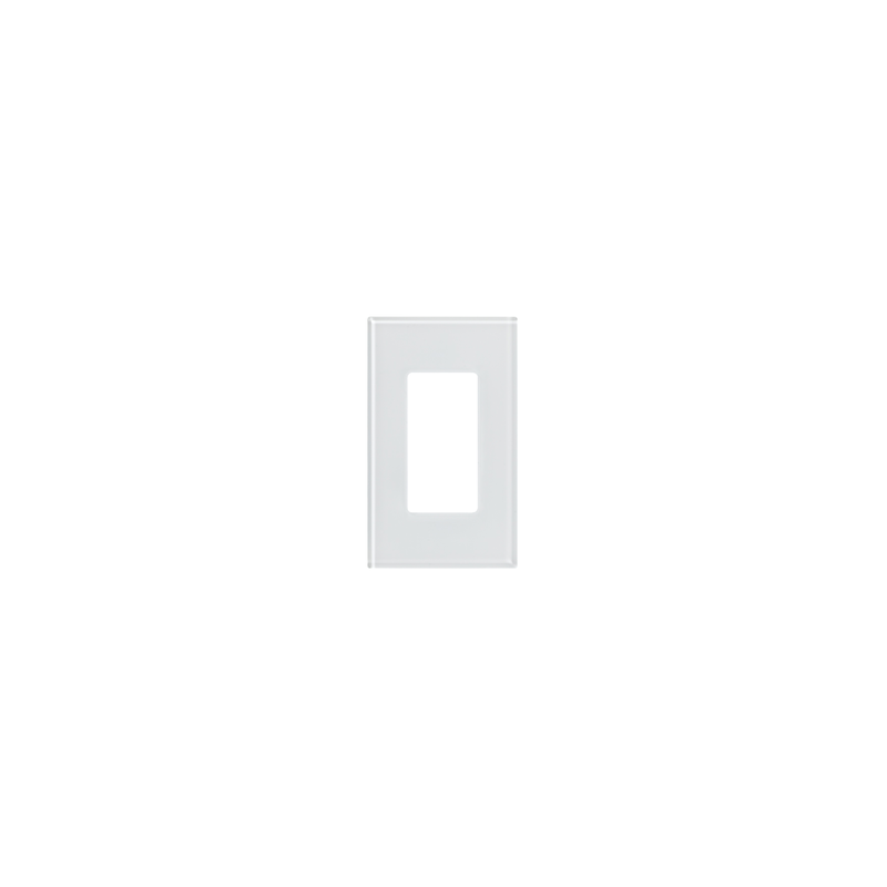 Tapa de cristal para apagador o atenuador, 1 espacio Lutron