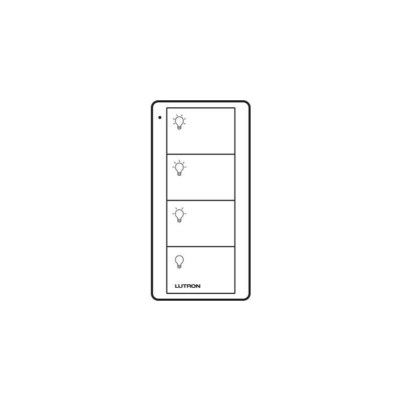 Control PICO 4 botones LUTRON 2 grupos