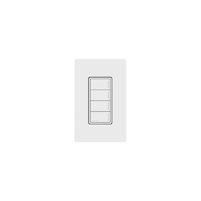 Botonera Sunnata Lutron RadioRa3 4 Escenas Blanco | Precio México - Envío Inmediato | LM Soluciones