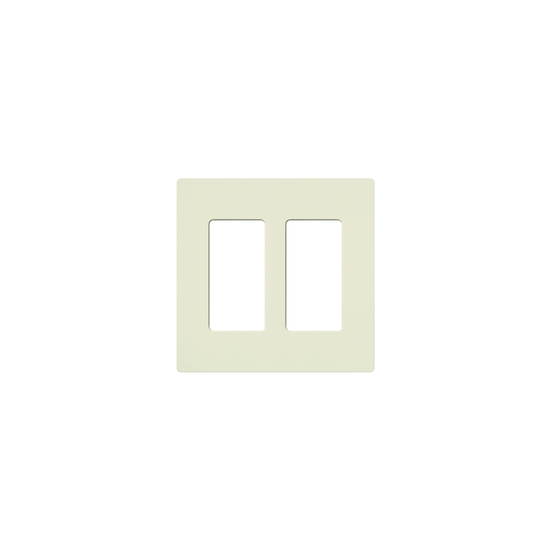 Tapa 2 espacio pared color galleta Satin - Lutron