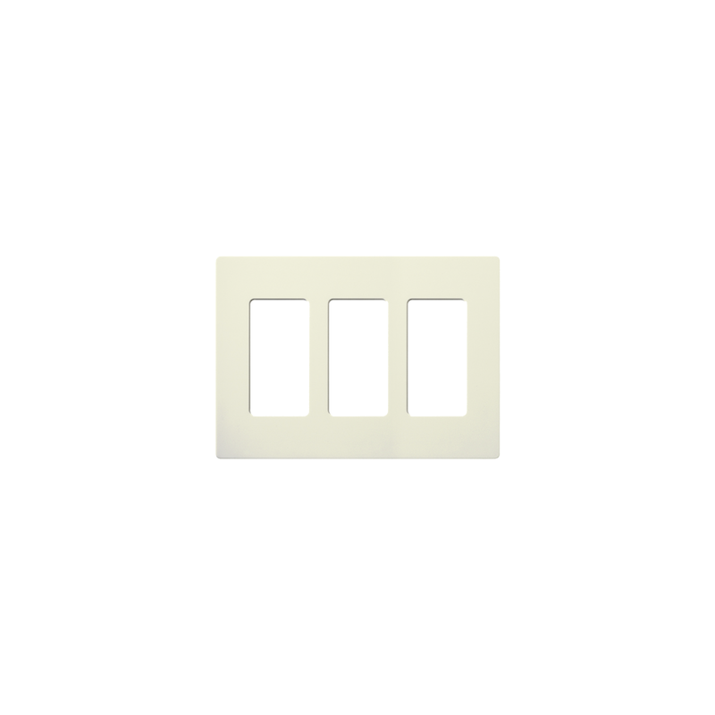Tapa Color Blanco Biscuit Lutron 3 gang para interruptor o d | Precio México - Envío Inmediato | LM Soluciones