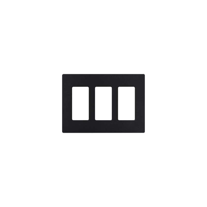 Tapa Lutron Maestro 3 Gang Blanco/Negro Satin | Precio México - Envío Inmediato | LM Soluciones