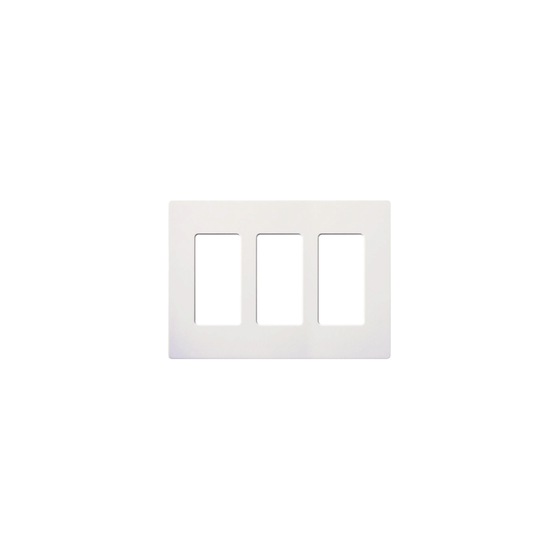 Tapa Lutron Maestro 3 Gang Blanco Snow | LM Soluciones