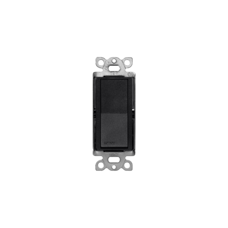 Interruptor Claro Lutron 3 Hilos 15A Negro - LM Soluciones
