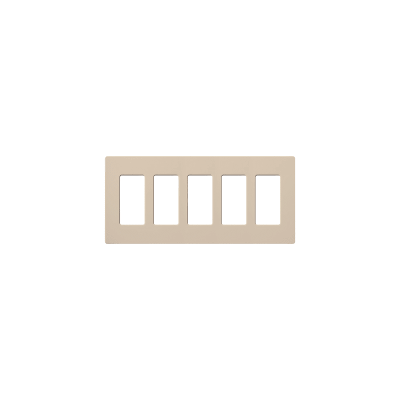 Placa de Pared 5 Espacios Lutron