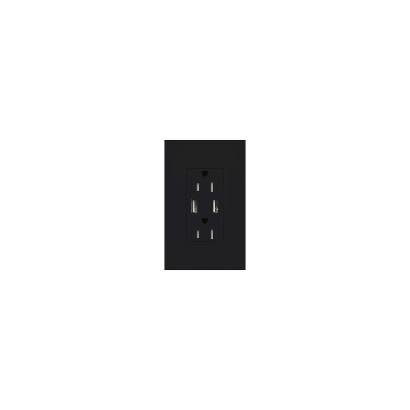 Tomacorriente 15A con carga USB Lutron Maestro | Precio México - Envío Inmediato | LM Soluciones