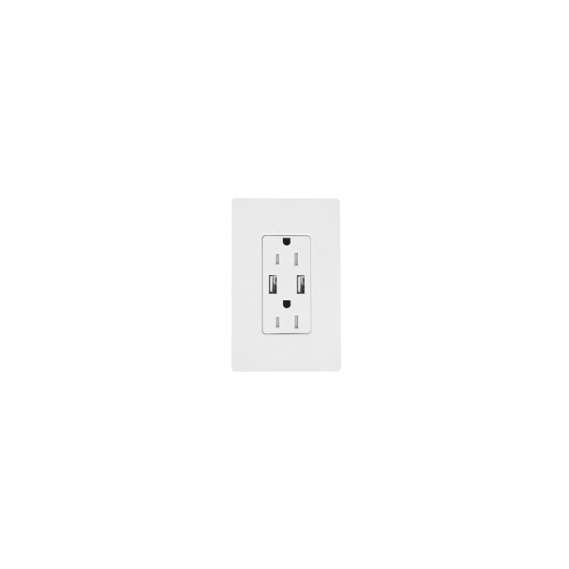Receptáculo 15A con puerto USB Lutron Maestro