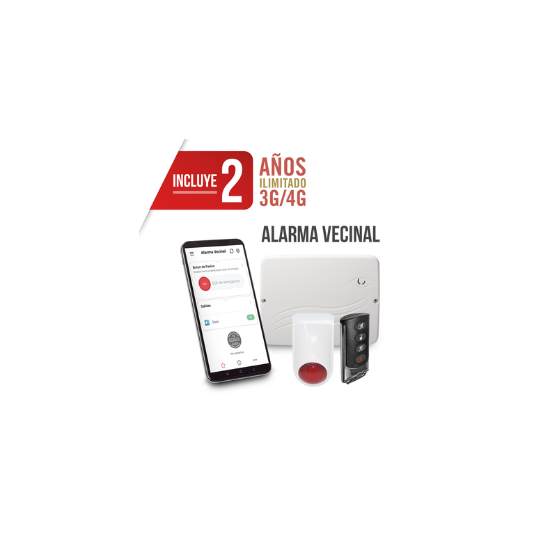 Kit Alarma Vecinal M2M SERVICES con Programación Web | Precio México - Envío Inmediato | LM Soluciones
