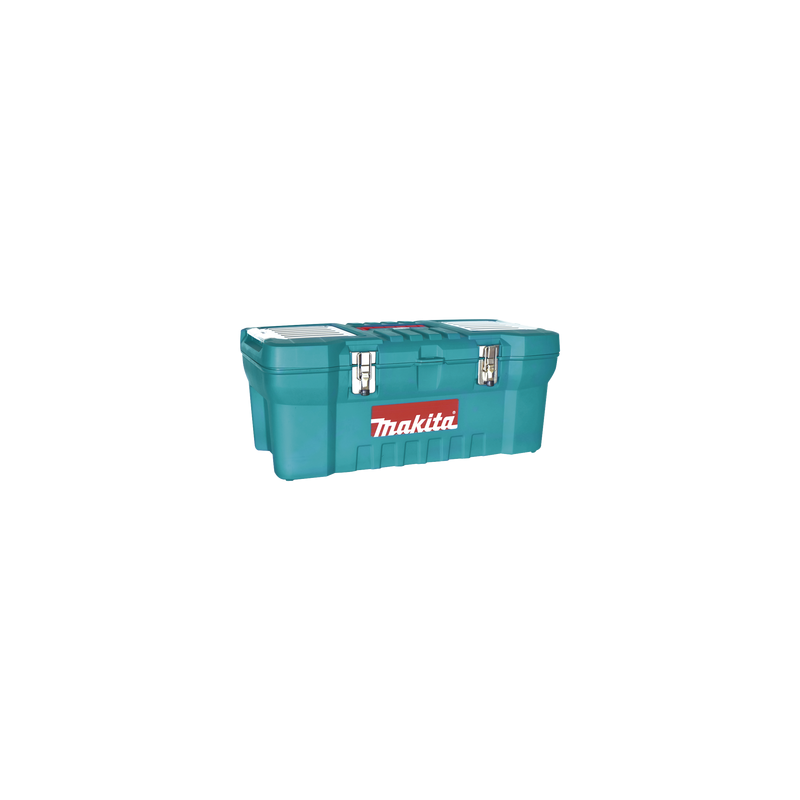 Caja de herramientas de 24" con doble cerradura de metal (60 x 25 x 30 cm)