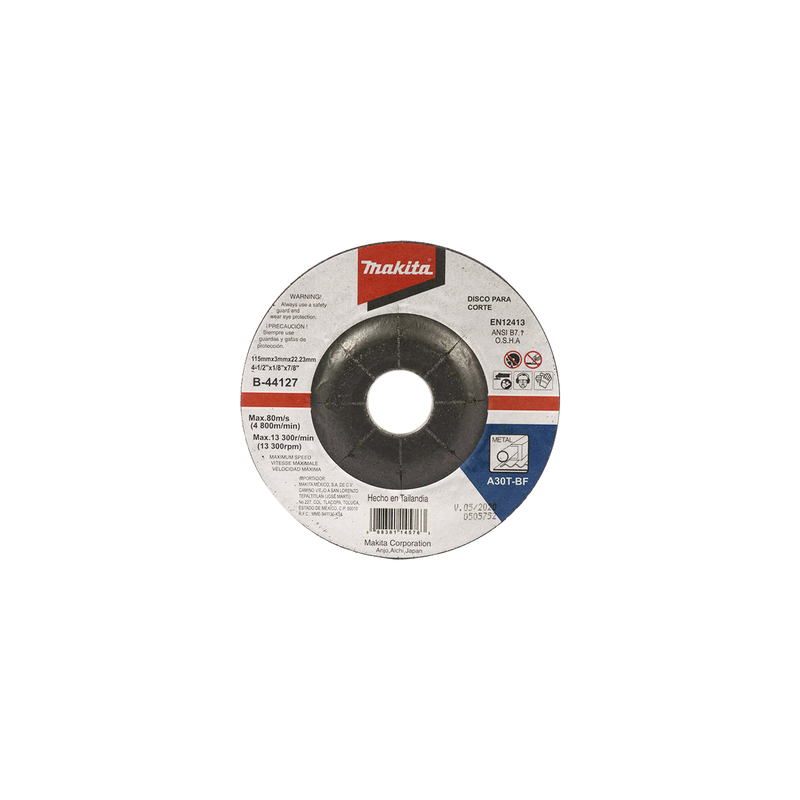 Disco de corte para metal 4 1/2 Makita | LM Soluciones