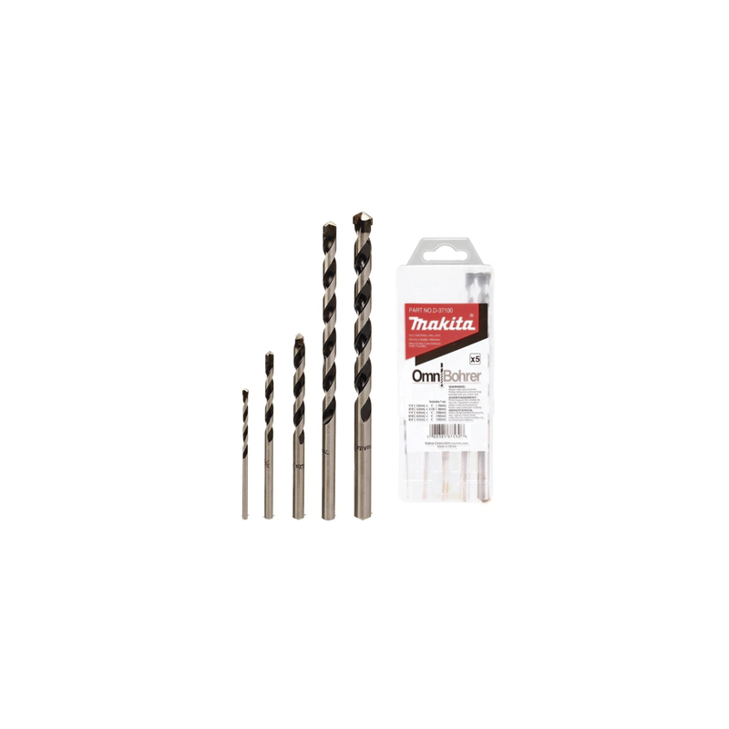 Juego de 5 Brocas para Concreto MAKITA | Precio México - Envío Inmediato | LM Soluciones